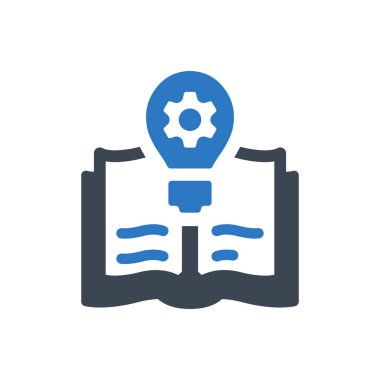 Öğrenme fikri simgesi (Vektör illüstrasyonu)