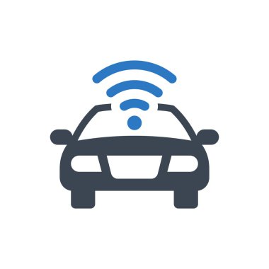 Otomatik araba simgesi (Vektör illüstrasyonu)