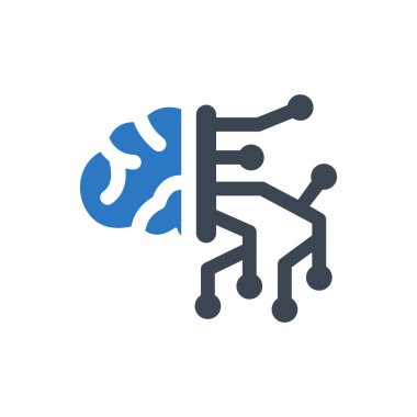 Yapay zeka simgesi (Vektör illüstrasyonu)