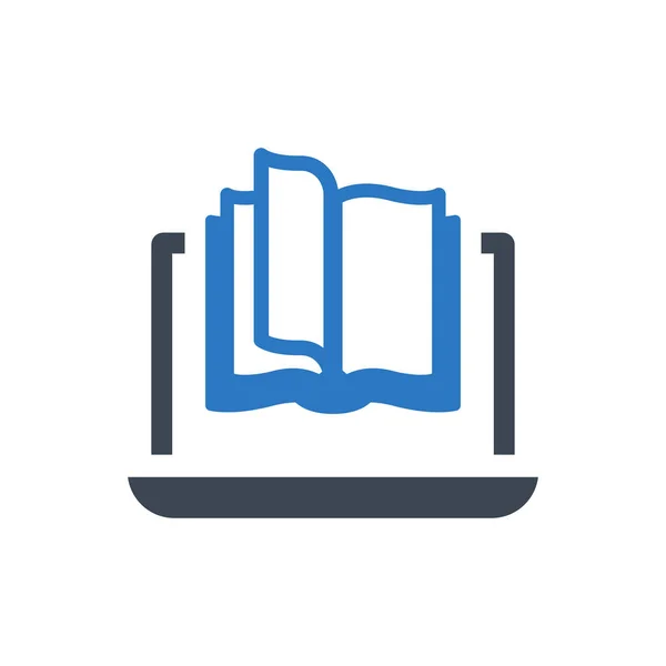 Ebook Symbol Vektorillustration — Stockvektor