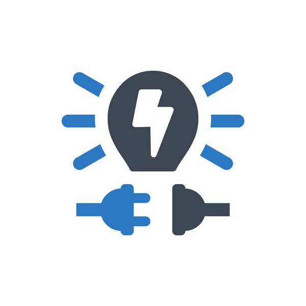 Electricity Icon Vector Illustration — Stock Vector