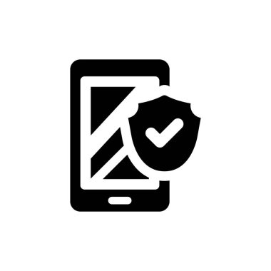 Mobil koruma simgesi. Vektör EPS dosyası.