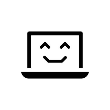 Güvenli dizüstü bilgisayar simgesi. Vektör EPS dosyası.