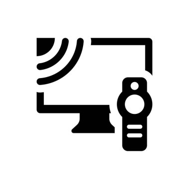 Akıllı televizyon ikonu. Vektör EPS dosyası.