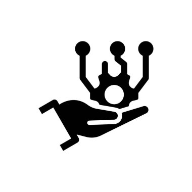 Teknoloji ikonu. Vektör EPS dosyası.