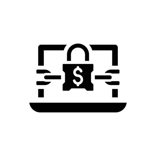 Icono Del Programa Ransomware Archivo Eps Vectorial — Vector de stock
