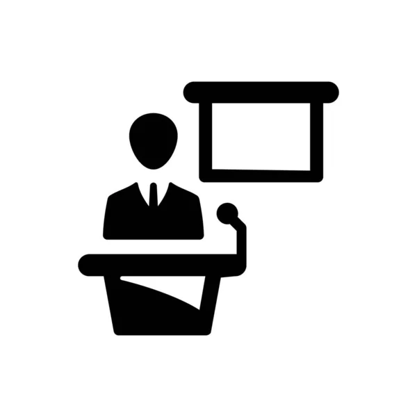 Lecture Icon Vector Eps File — Stock Vector