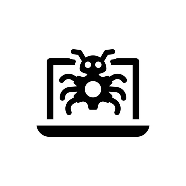 Ikona Wirusa Komputerowego Plik Vector Eps — Wektor stockowy