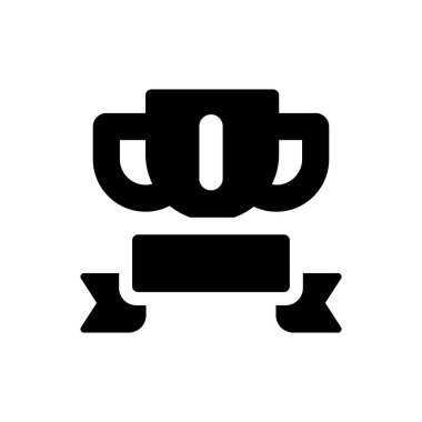 Birincilik ödülü ikonu. Vektör EPS dosyası.