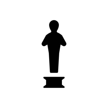 Oscar ödülü ikonu. Vektör EPS dosyası.