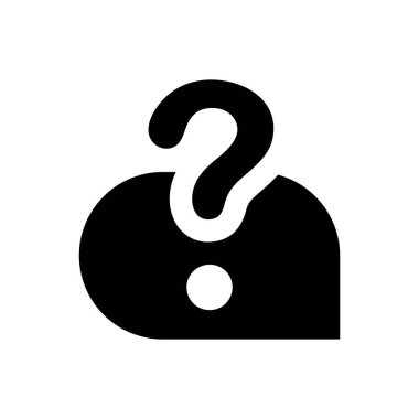 Soru simgesi sor. Vektör EPS dosyası.