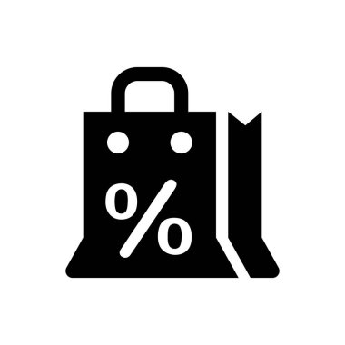 Alışveriş indirim ikonu. Vektör EPS dosyası.