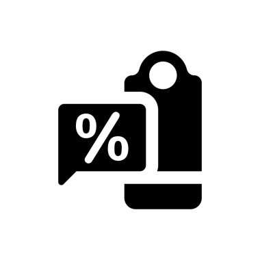 İndirim teklifi ikonu. Vektör EPS dosyası.