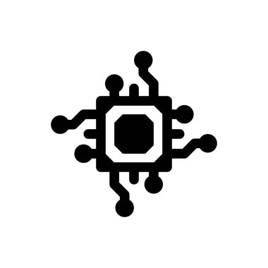 İşlemci simgesi. Vektör EPS dosyası.