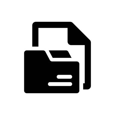 Belge arşiv simgesi. Vektör EPS dosyası.