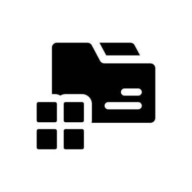 Dosya yöneticisi simgesi. Vektör EPS dosyası.