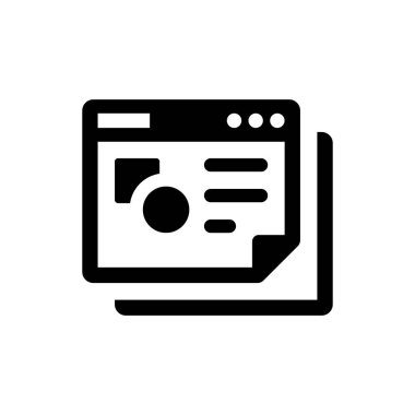 Web tasarım tasarımı simgesi. Vektör EPS dosyası.