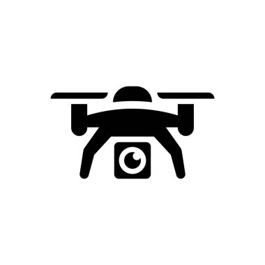Kamera drone simgesi. Vektör EPS dosyası.