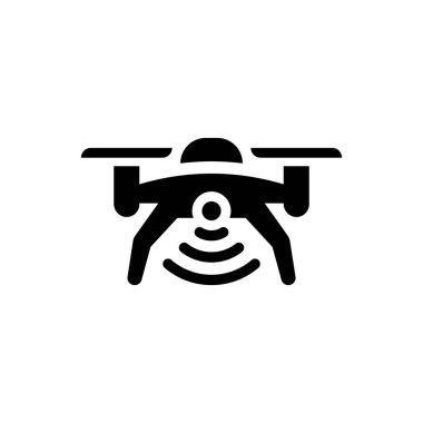 İHA sinyal simgesi. Vektör EPS dosyası.