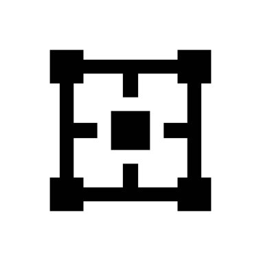 Orta nokta simgesi. Vektör EPS dosyası.