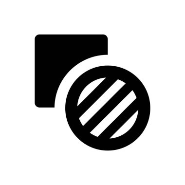 Önden eksi simge. Vektör EPS dosyası.