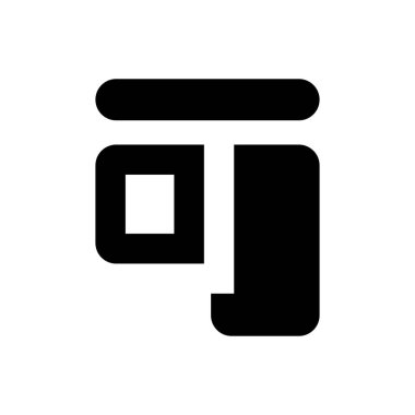 Nesne hizalama simgesi. Vektör EPS dosyası.