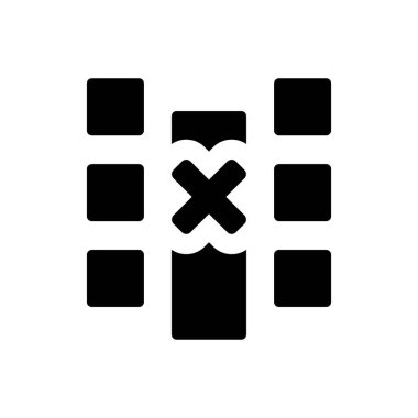 Simgeyi silin. Vektör EPS dosyası.