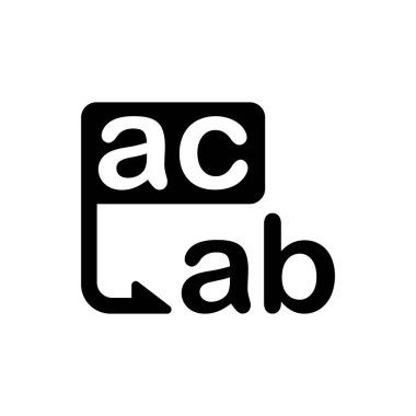 Metin simgesini değiştir. Vektör EPS dosyası.