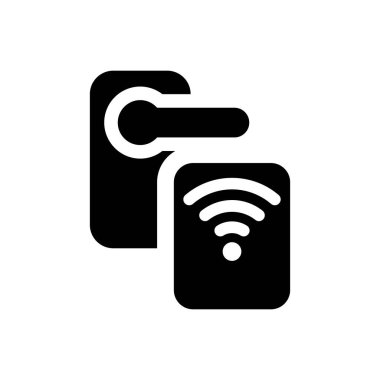 Otomatik kapı kilidi simgesi. Vektör EPS dosyası.