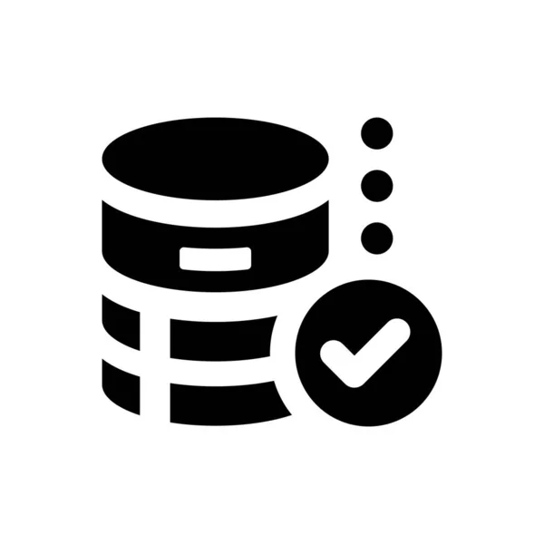Sichere Datenbank Symbol Vektor Eps Datei — Stockvektor
