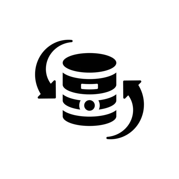 Icône Synchronisation Base Données Fichier Vectoriel Eps — Image vectorielle