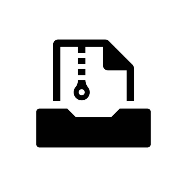 Icono Archivo Archivo Eps Vectorial — Vector de stock