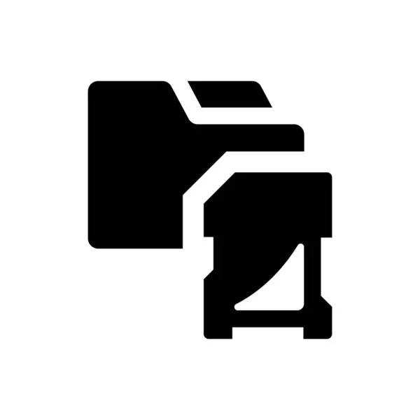 Enregistrer Dans Icône Dossier Fichier Vectoriel Eps — Image vectorielle