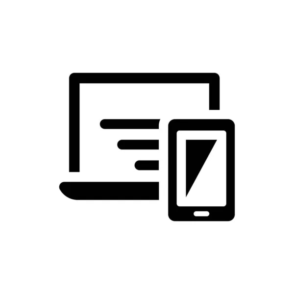 Responsive Design Icon Vector Eps File — Stock Vector