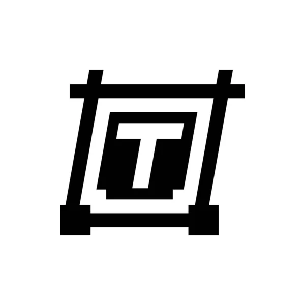 Icona Tipografica File Eps Vettoriale — Vettoriale Stock