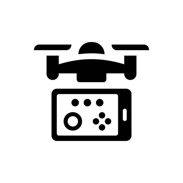 Drone Mobile Control Icon Vector Eps File — Stock Vector