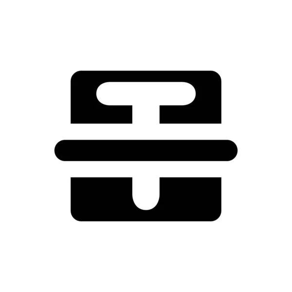 Ikona Strajku Tekstowego Plik Vector Eps — Wektor stockowy