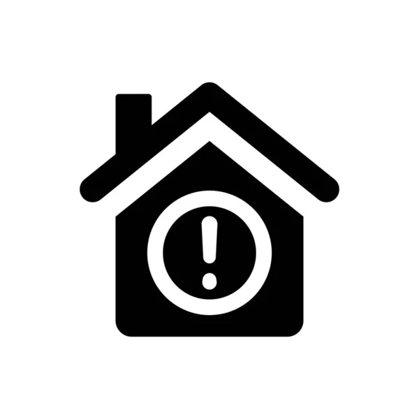 Home Smart Warning Icon Vector Eps File — Stock Vector