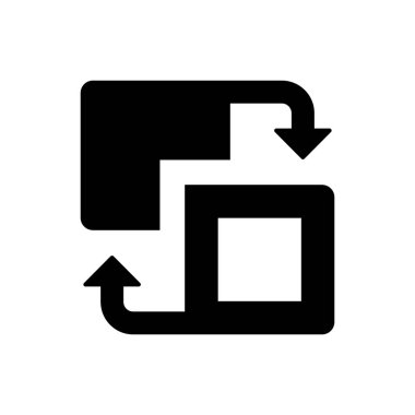 Beyaz arkaplan üzerindeki simgeyi doldur