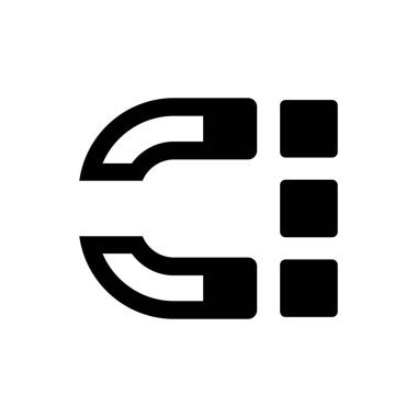 Beyaz arkaplanda ızgara hizalama simgesi