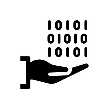 Beyaz arkaplanda veri paylaşım simgesi