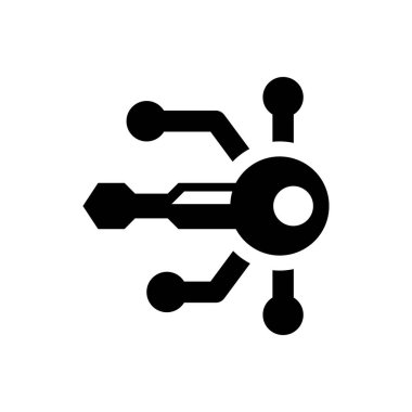 Beyaz arkaplanda blok zinciri simgesi