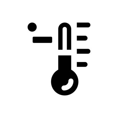 Beyaz arkaplanda soğuk sıcaklık simgesi