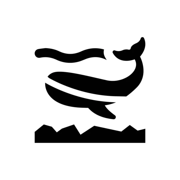 Icône Océan Sur Fond Blanc — Image vectorielle
