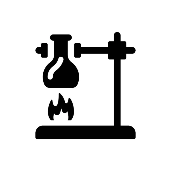 白底化学实验图标 — 图库矢量图片