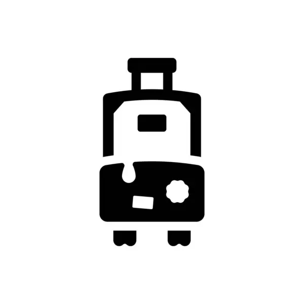 Gepäcksymbol Auf Weißem Hintergrund — Stockvektor