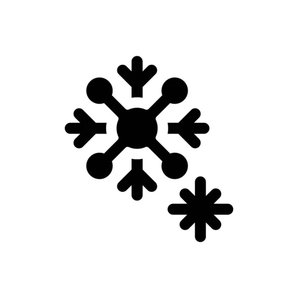 Snowflake Icon White Background — Stock Vector