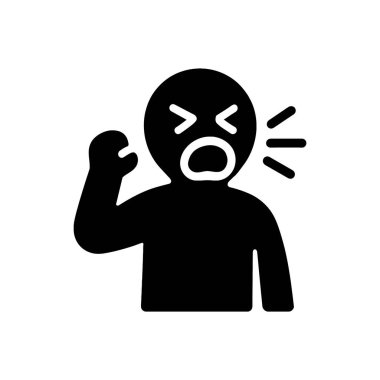 Yorgun Kişi Esneme Yorgunluğu Simgesi Beyaz Arkaplanda İzole Edildi