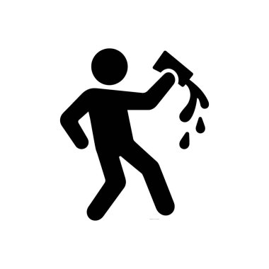 Alkollü Alkol Dökümü Simgesi Beyaz Arkaplanda İzole Edildi