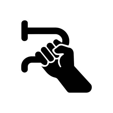 Güvenlik Kolu Simgesi Beyaz Arkaplanda İzole Edildi